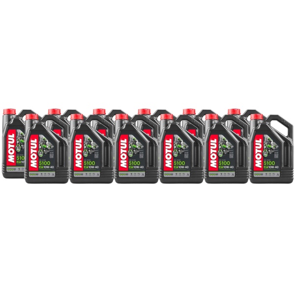 Set 12 Buc Ulei Motor Motul 4T 5100 10W-40 Ester MA2 4L 104068